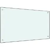 vidaXL Küchenrückwand Milchweiß 90x50 cm Hartglas
