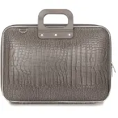 Bombata Laptoptasche Cocco 43 x 33 cm Kunstleder taupe 2-teilig