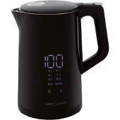 ProfiCook Wasserkocher mit Temperatureinstellung 1,7 Liter - Temperatureinstellung und Temperaturanzeige in Echtzeit, Teekocher mit Warmhaltefunktion 2200W - PC WKS 1243