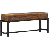 vidaXL TV-Schrank 110x30x46 cm Altholz Massiv