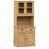 vidaXL Highboard VIGO 78x40x175 cm Massivholz Kiefer