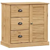 vidaXL Sideboard mit Schubladen VIGO 78x40x75 cm Massivholz Kiefer