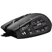 EVGA X15 MMO, rechts, Optisch, USB Typ-A, 16000 DPI, Schwarz