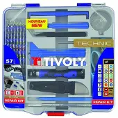 Tivoly Handy, Tablet, Spielkonsolen-Reparatur-Tool-Kit 57-tlg., TIVOLY Frankreich