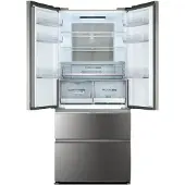 Haier HB18FGSAAA Side-by-Side Kühlkombination Freistehend 539 l E Edelstahl