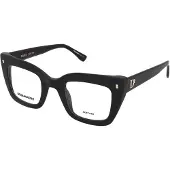 Dsquared2 Damen D2 0099 807 Rahmen von BRILLEN Plastik Schwarz Quadratisch