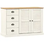 vidaXL Sideboard mit Schubladen VIGO 113x40x75 cm Massivholz Kiefer