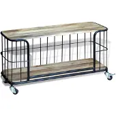 vidaXL TV-Schrank Massivholz Mango 100x40x45 cm
