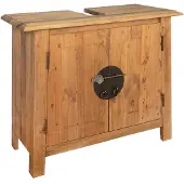 vidaXL Badezimmer-Unterschrank Massivholz Kiefer 70x32x63 cm