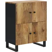 vidaXL Sideboard mit 4 Türen 60x33x75 cm Massivholz Mango