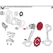 Sram X0 T-type Eagle Axs Fahrrad-schaltröllchensatz