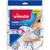 Vileda 4023103227439, Wischbezug, Blau, Weiß, Mikrofaser, 1 Stück(e)