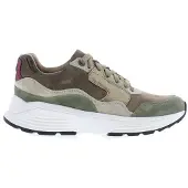 Xsensible Golden Gate Lady Schnürschuh Stretch-Leder Taupe Combi, bequem - Damenschuhe Bequeme Schnürschuhe, Mehrfarbig, leder (stretchleder)