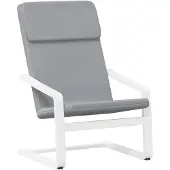 vidaXL Relaxsessel Hellgrau Stoff