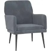 vidaXL Sessel Dunkelgrau 62x79x79 cm Samt