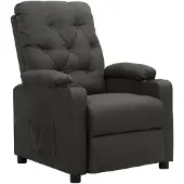vidaXL Relaxsessel Dunkelgrau Stoff