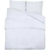 vidaXL Bettwäsche-Set Weiß 135x200 cm Leichte Mikrofaser