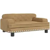 vidaXL Hundebett Braun 70x45x30 cm Samt