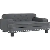 vidaXL Hundebett Dunkelgrau 70x45x30 cm Samt