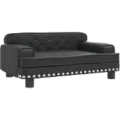 vidaXL Hundebett Schwarz 70x45x30 cm Kunstleder
