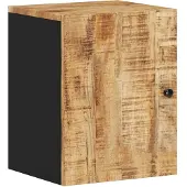 vidaXL Bad-Wandschrank 38x33x48 cm Massivholz Mango