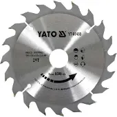 YATO YT-6063, Holz, 18,5 cm, 2 cm, Hartmetall-bestücktes Wolfram (TCT), 9000 RPM, 374 g