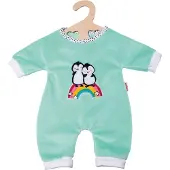 Heless puppen Strampler Penguin Junior Samt blau mt 35-45 cm