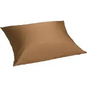 Yumeko Kissenbezug Baumwollsatin 50x60 Braun - Eco, Bio & Fairtrade