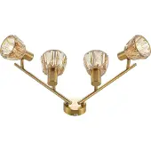 LINDBY Deckenlampe Kosta , dimmbar, messing / gold, für Wohn- / Esszimmer, Metall, Modern, Deckenlampe