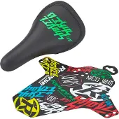 Reverse Shovel & Shred Sattel - Schwarz/Neongrün