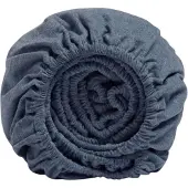 Yumeko Spannbettlaken Flanell 90x210 Blau - Eco, Bio & Fairtrade