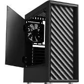 Zalman T7, Midi Tower, PC, Schwarz, ATX, micro ATX, Mini-ATX, Kunststoff, Stahl, Heimbüro