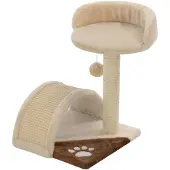 vidaXL Katzen-Kratzbaum Sisal 40 cm Beige und Braun