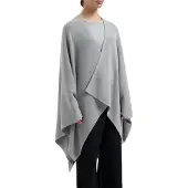 Yumeko Poncho Baumwolle Grau - Eco, Bio & Fairtrade