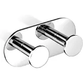 DECOR WALTHER Hakenleiste Tube Chrom (2-teilig)