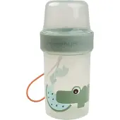 Done by Deer Croco To Go Two-Way Snackbehälter, Green