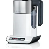 Bosch TWK8611, 1,5 l, 2400 W, Anthrazit, Weiß, Edelstahl, Regelbare Temperatur, Wasserstandsanzeige