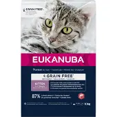 Eukanuba Grain Free Kitten Lachs 10 kg für heranwachsende Kätzchen
