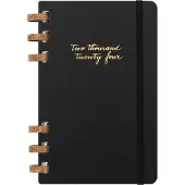 Moleskine 12 Monats Life Kalender Mit Spiralbindung 2024, Large/A5, Wochen-Monatskalender, Fester Einband, Schwarz
