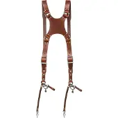 The Hantler Das Hantler Dual-Kamerageschirr Cognac / Altsilber, Regular