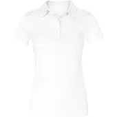 Promodoro Jersey Poloshirt Plus Size Damen, Weiß, XXL