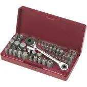 KRAFTWERK 55-t. Tribit-Werkzeugsatz 1/4"+5/16"