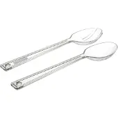 Secret De Gourmet - Set mit 2 Green Harmony Salatbestecken aus transparentem PS