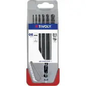 Tivoly Metallbohrer-Set mit Kreuzspitzen, 6 Bohrer von 2 bis 8
