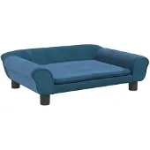 vidaXL Hundebett Blau 70x48x22 cm Samt