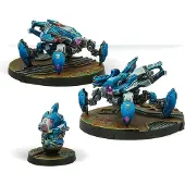 Corvus Infinity Armbots Figurenset – Bulleteer, Peacemaker, Auxbot – unbemalt, zum Zusammenbauen