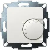 Eberle UP-Raumregler UTE 1001 RAL9010 glanz 50x50 mm Temperatur 5-30 C AC 230V