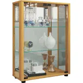 Hioshop Sammel Stand Vitrine Holz Glas Sintalo Spiegel