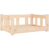 vidaXL Hundebett 65,5x50,5x28 cm Massivholz Kiefer
