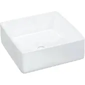 vidaXL Waschbecken Weiß 37x37x13 cm Keramik Quadratisch